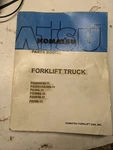 Komatsu Fork Lift Truck Parts List Book Manuakl Fg 20 25 30 -11 Fd 1991. Fixed Price $103.95.