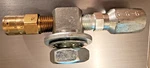 Solid Fitting Bulkhead Ways 1/4" # 74437 Propane Gas Forklift Clark,yale. Fixed Price $55.00.