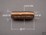 Mig Gas Nozzles Miller M-25. Fixed Price $21.95.