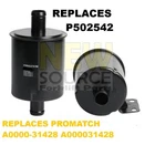 A000031428 A0000-31428 Caterpillar Hydraulic Filter Replaces Promatch FH200. Fixed Price $13.70.