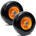 2PK Flat Free Solid Tire For Scag Mowers Front Caster Wheel 9X3.50-4. Fixed Price $53.99.