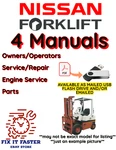 Nissan Forklift 1F1UC MAP1F1A15LV Service Operator Engine Parts Manual Pdf Usb. Fixed Price $55.00.