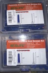 (2) Full Sets Concrete Anchors And Screws Kit (402) Pieces Total. Fixed Price $38.00.