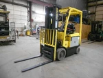2019 Hyster Model E50XN-33, 5,000#, 5000# Cushion Tired 48 V Electric Forklift. Fixed Price $8485.00.