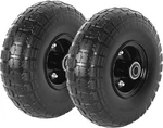 Ar-pro 10" Solid Tire 4.10/3.50-4" And Wheels Flat Free 5/8" Bearings 2PACK. Fixed Price $42.64.