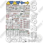 Genie 60 Z80H-6400 And Up Decal Kit Articulated Boom Lift Aftermarket. Fixed Price $394.95.