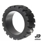 (qty 2) 18X6X12-1/8 Tires Solid Forklift Press-on Black Traction. Fixed Price $480.92.